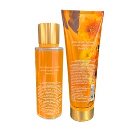 Victoria's Secret GOLDEN MANDARIN SAFFRON Fragrance Mist & Lotion 2-piece bundle for Women – Full Size
