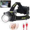 Aikertec Headlamp Rechargeable, Super Bright Headlamp for Adults with Motion