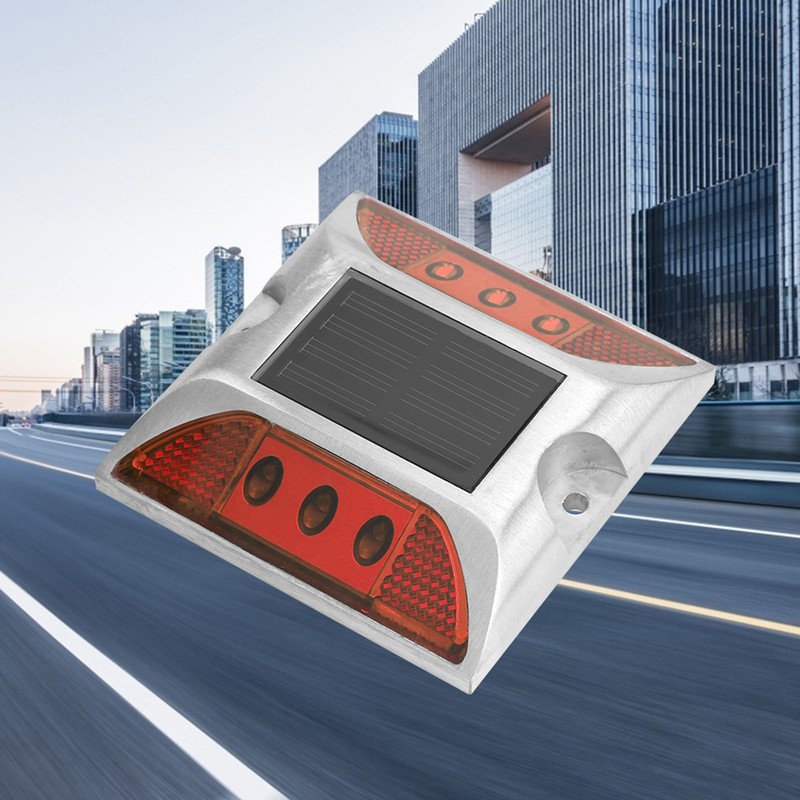 LED Solar Power Ground Marker Lights Waterproof Outdoor Driveway Road