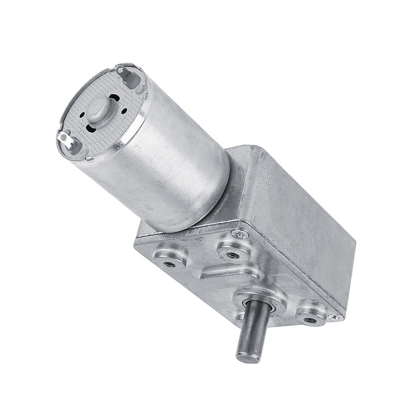 Reversible High Torque Worm Geared Motor DC 12V Reduction Motor(5RPM)