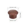 sourcing map 200Pcs Screw Hole Plugs, 10mm(3/8") Dia Plastic Snap