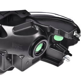 ALLGOOD Headlights Compatible with 2009-2014 Ford F150 Headlamps Driver & Passenger Side Clear Lens Black Housing Amber Reflector DL3Z13008AFO2502289