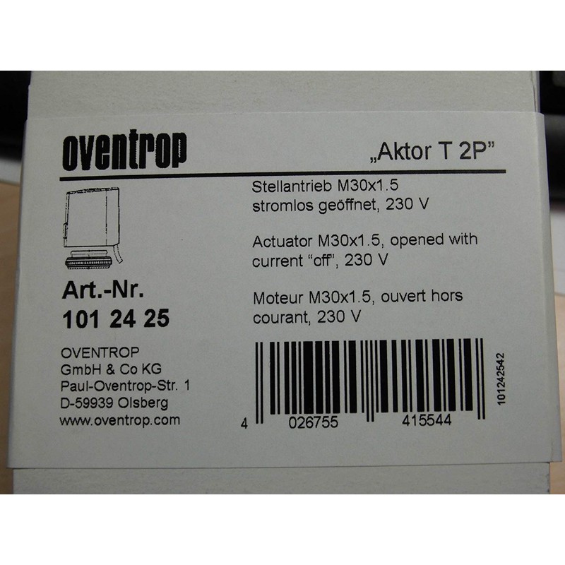 Oventrop Actuator Actuator T 2P Elektrothermisch 230 V, opened, without