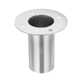 PATIKIL 2" Duct Connector Flange, Straight Pipe Exhaust Flange Stainless Steel Pipe Hose Duct Collar for Heating Cooling Ventilation HVAC System