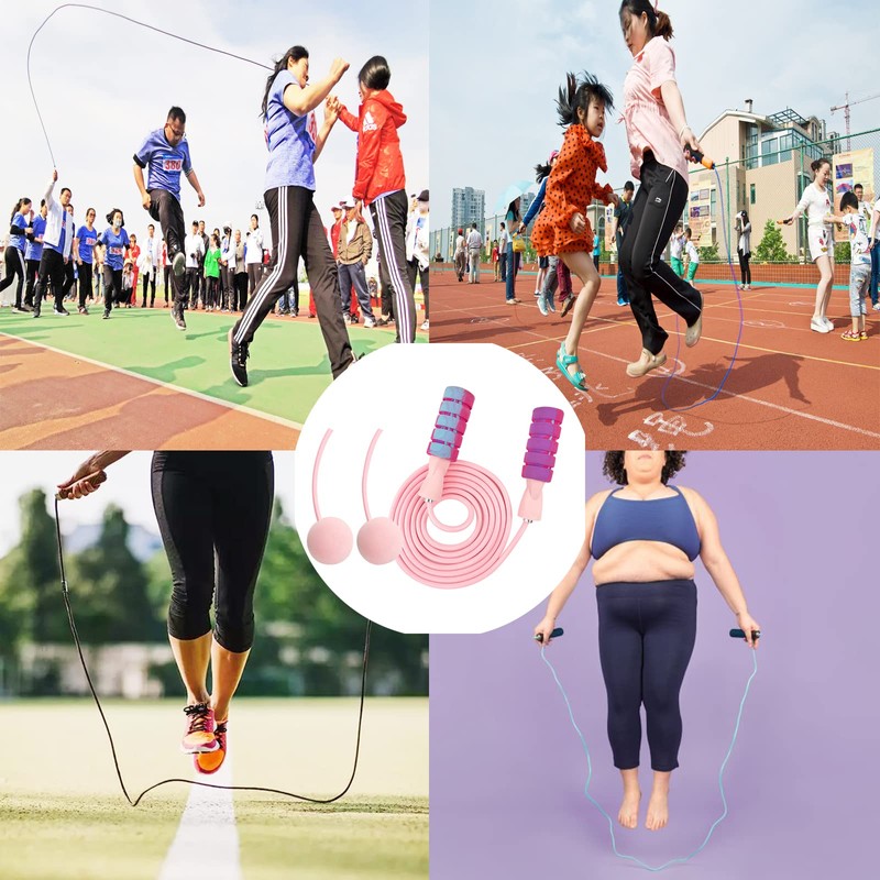 Floatdream 1 Set Skipping Rope, Length-adjustable Rope, Adjustable Cordless Skip,