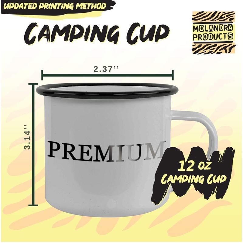 Molandra Products #liniment - 12oz Hashtag Camping Mug Stainless Steel,