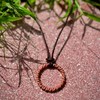 Golden Fire Tensor Ring Handcrafted Healing Jewelry 100% Pure Copper Sacred Alignment 5.23 Inch Length EMF Shielding Energy Balance Wellness Tool