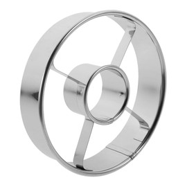 ULTECHNOVO Doughnut Cutters Reusable Round Stainless Steel Fondant Molds for Creative Baking for DIY Doughnuts Easy to Clean Kitchen Baking Supplies