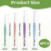 Large Crochet Hook Set with Rubber Handle, 8 mm, 10