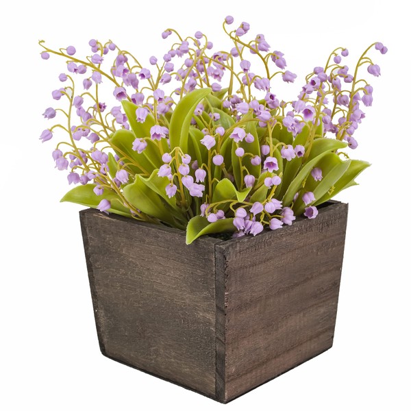 National Tree Company Artificial Flower Bouquet, Lily of The Valley