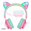 Riwbox CT-7 Cat Ear Bluetooth Headphones, LED Light Up Bluetooth