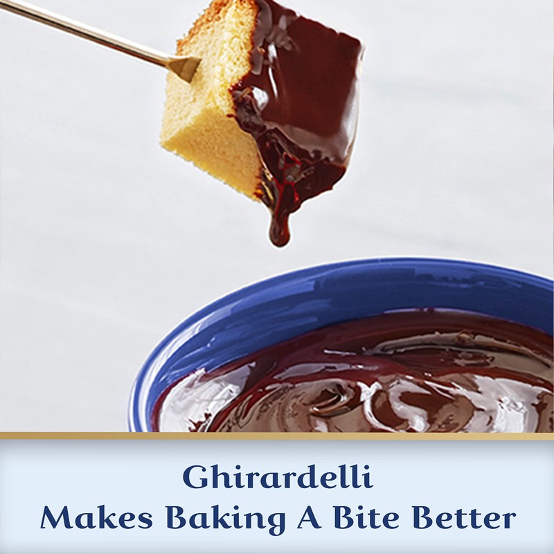 GHIRARDELLI Dark Chocolate Flavored Melting Wafers, 10 OZ Bag (6