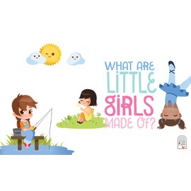 What Are Little Girls Made Of: Little Bird Greetings, Greeting Card Board Book with Personalization Flap, Gifts for Birthday, Baby Showers and More