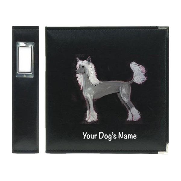 Chinese Crested Dog Hand Painted Photo Album/Scrapbook for Show Photos,