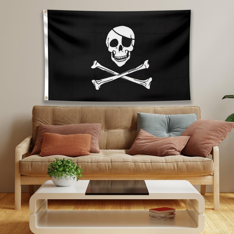 Pirate Flag – Jolly Roger Flag - Double-sided Print –