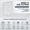 Mann+Hummel 16x25x4 MERV 11 Pleated HVAC AC Furnace Air Filters.