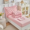 DuShow Princess Toddler Bedding Set for Girls,4 Pieces Ruffles Toddler