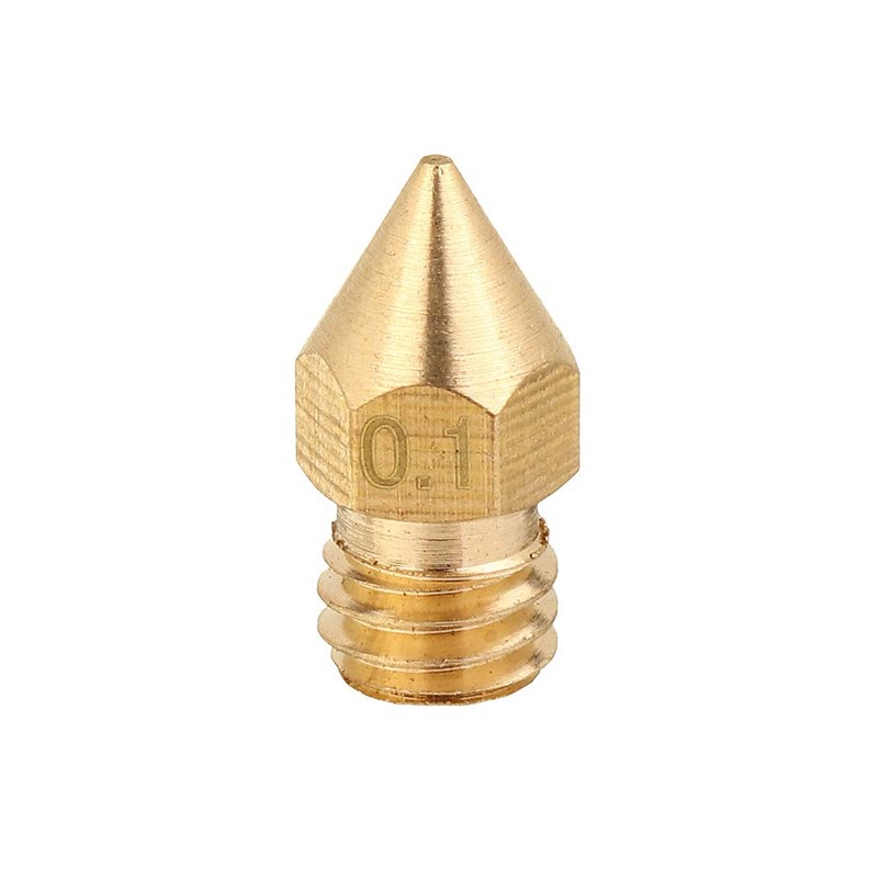 ExcLent 5pcs 1.75 mm/0.1 mm Copper Mk8 Thread Extruder Nozzle