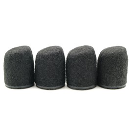 Design61 Set of 4 Felt Gliders Gliding Caps Felt Caps for Chairs Slanted with Tilt with a Diameter of 16 mm