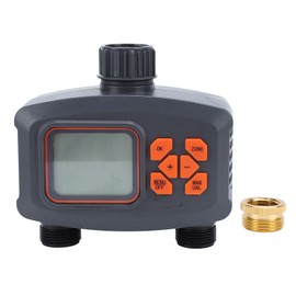 Digital 2 Outlet Hose Faucet Timer Programmable Sprinkler Timer for Yard Outdoor Watering Water Timer for Garden Hose