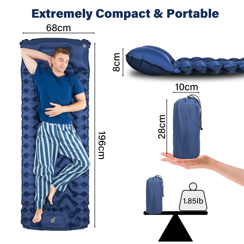 Owelth Self-Inflating Outdoor Sleeping Mat, Thickened Air Mattress Camping with