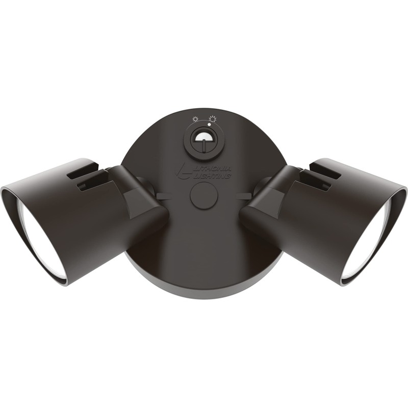Lithonia Lighting HomeGuard 2-Light LED Outdoor Flood Lights, Dusk to