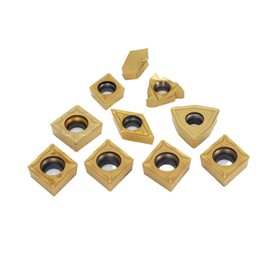 OSCARBIDE Carbide Turning Inserts 10 Pieces/Pack,CCMT09T304,16ER AG60,GTN-4,CCMT120408,SCMT120408,WCMT080412,DCMT11T304 or 1"Shank Indexable Lathe Turning Tool Holder Insert Replacement