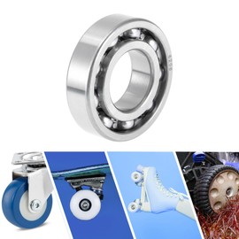 ACROPIX 6206 Deep Groove Ball Bearings Lubricated Bearings Open Type 30x62x16mm Silver Tone