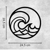 Manschin-Laserdesign The Four Elements Wooden Wall Decoration Black Wall Art