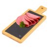 Westmark Bamboo and Natural Slate Serving Board with Motif and
