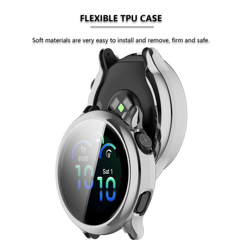 [3-Pack] Screen Protector & Case Compatible with Garmin Vivoactive 6,