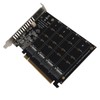 Adapter Card 4 Port M.2 NVMe SSD to PCIE X16