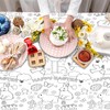Xinvery 2 x Paper Tablecloth for Colouring, Easter, Easter Tablecloth,