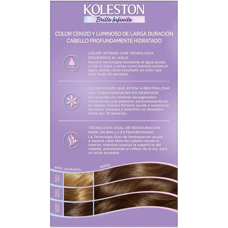 Koleston Tinte Permanente 61 Rubio Cenizo Oscuro