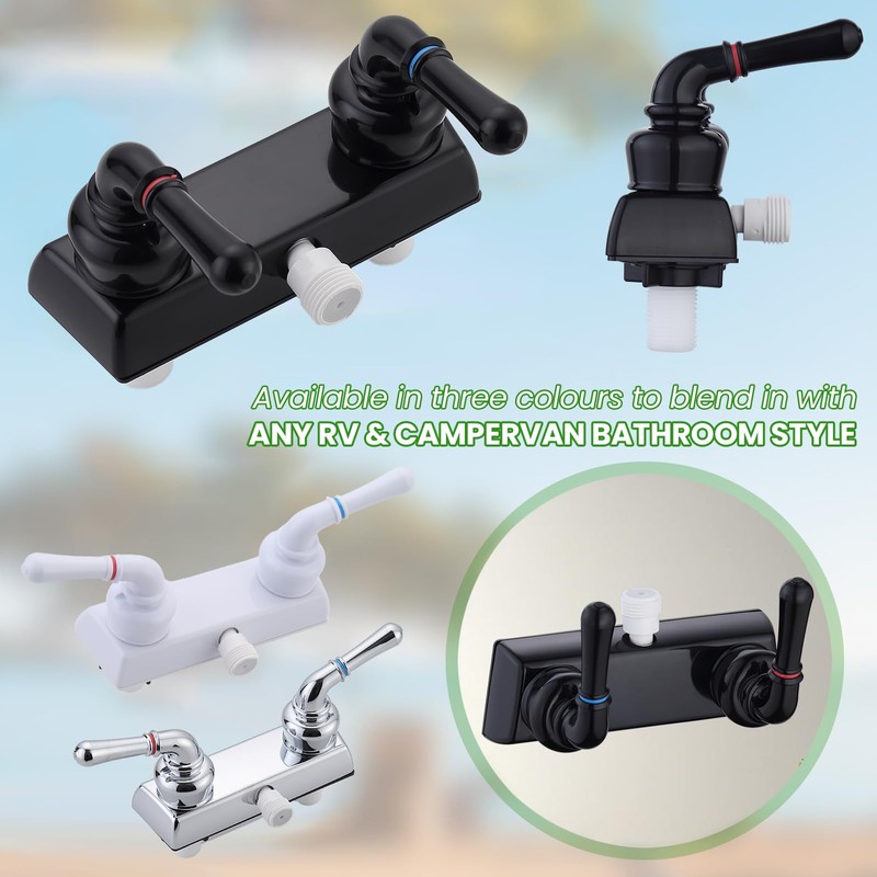 RV Shower Faucet, 4" RV Camper Shower Faucet Valve Diverter