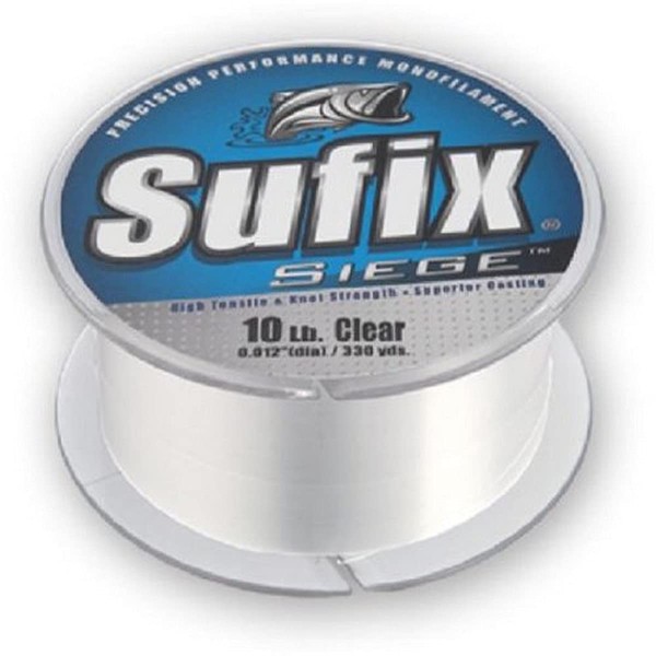 Sufix Siege 30 lb (Clear, Size- 250 YD Spool)