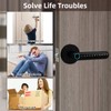 Zhuofeiya Smart Door Knob Lock - 5-in-1 Keyless Entry with