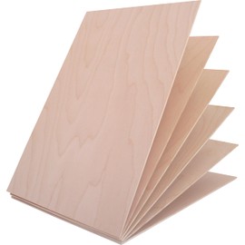 from Baltic Birch, 3mm 1/8'' x 12'' x 18'' Plywood, Craft Grade B/BB Veneer, Box of 6 pcs Sheets, Available for Laser & CNC Cutting, Engraving, Wood Burning, DIY Handwork, Art Painting, by Tomato.Wed