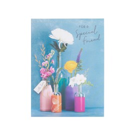 UK Greetings Birthday Card for Her/Friend - Flowers in Vase Design