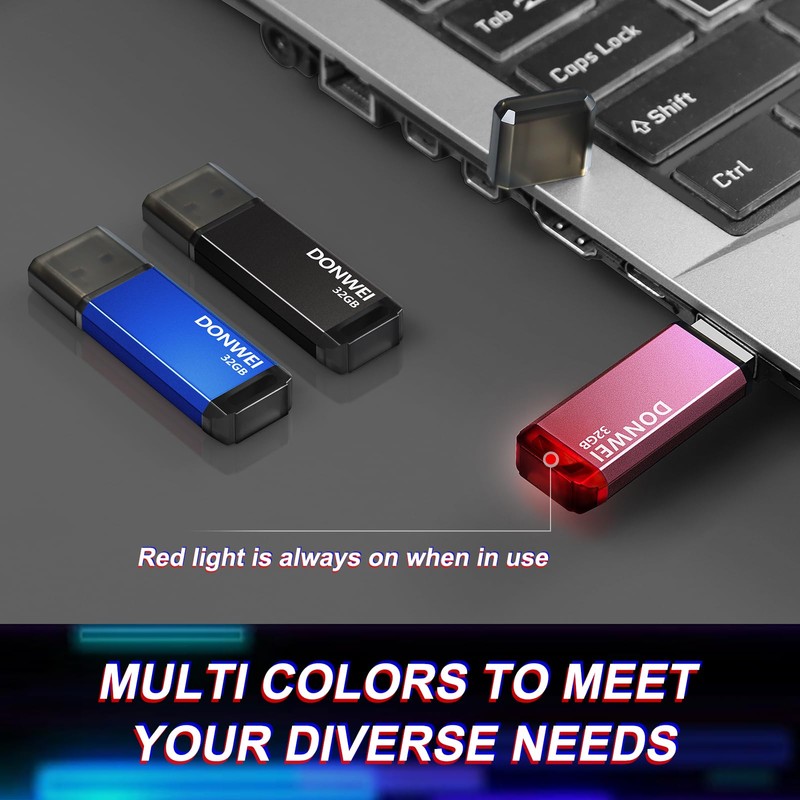 DONWEI USB Stick 32 GB Memory Stick 2.0 Pink