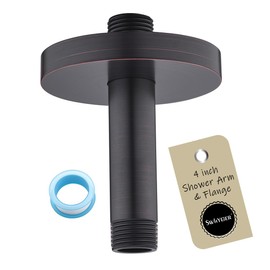 Wall Mounted Stainless Steel Shower Arm Shower Head Extension Pipe Bathroom Accessories 4 Inch Oil Rubbed Bronze,SW-RD91038-4-ORB.