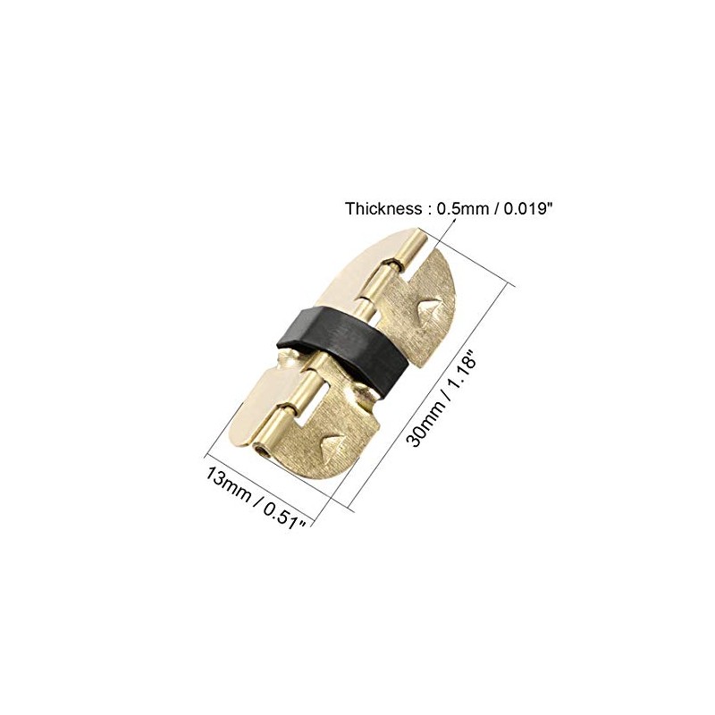 Sourcingmap Spring Loaded Hinges for Glasses Case Jewelry Wooden Box