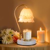 GEEZO Fragrance Candle Warmer Lamp，Electric Candle Warmer with Timer &