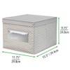 mDesign Fabric Basket with Lid - The Ideal Fabric Storage