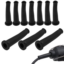 Rubber Cable Sleeve for Angle Grinder, 70 x 8 mm Wire Protection Cord Boat Protector Black, Power Tools Accessories Universal (Pack of 10)