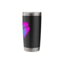 Ombre Lips Lipstick Kiss 80's Costume Retro 1980s Gen X Band Stainless Steel Insulated Tumbler