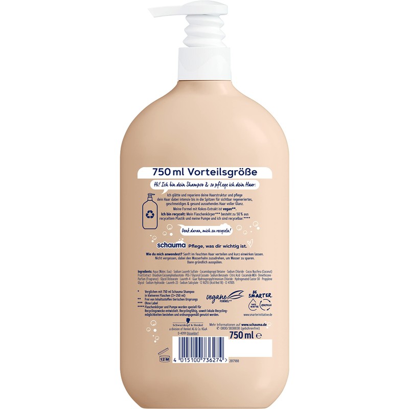 Schauma Schwarzkopf Farbschutz-Shampoo Color Glanz (1x 750 ml), Haarshampoo pflegt