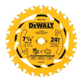 DEWALT 7-1/4 in Circular Saw Blade 24 Tooth with 5/8 in Arbor (3 Pack) (DWA271424PK3)