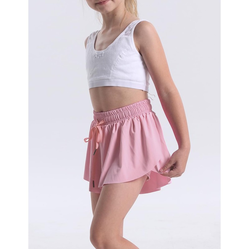 Pantalones cortos de mariposa para niñas 2 en 1 con