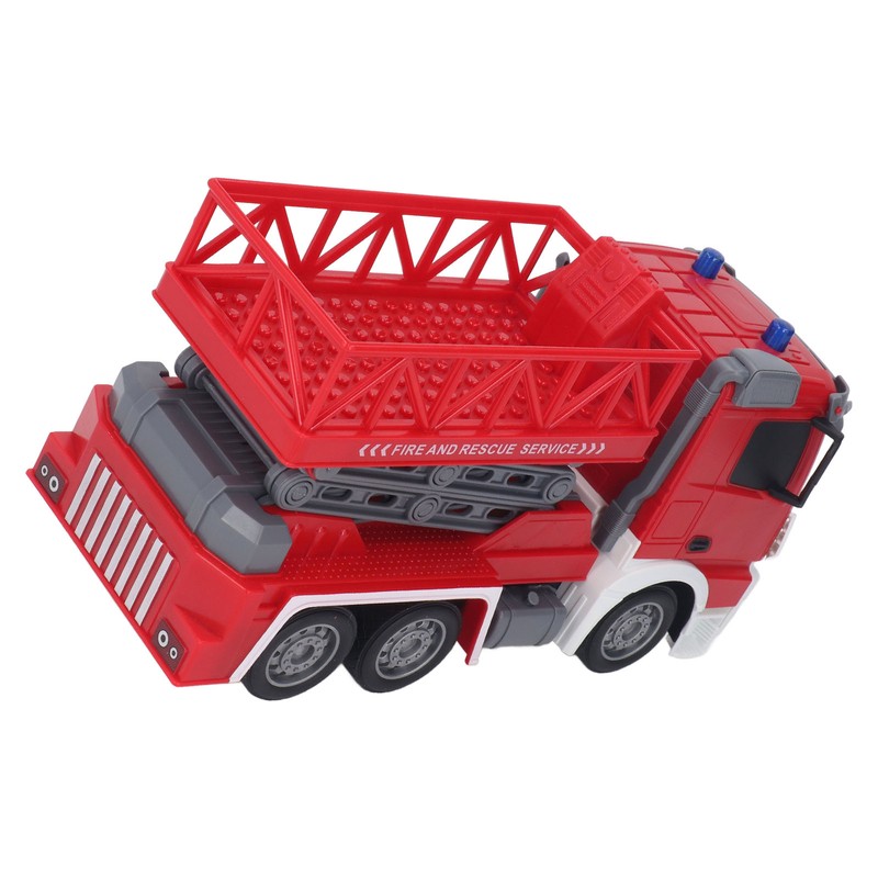 RC Remote Control Fire Truck Lift Toy Rechargeable Fire Lift